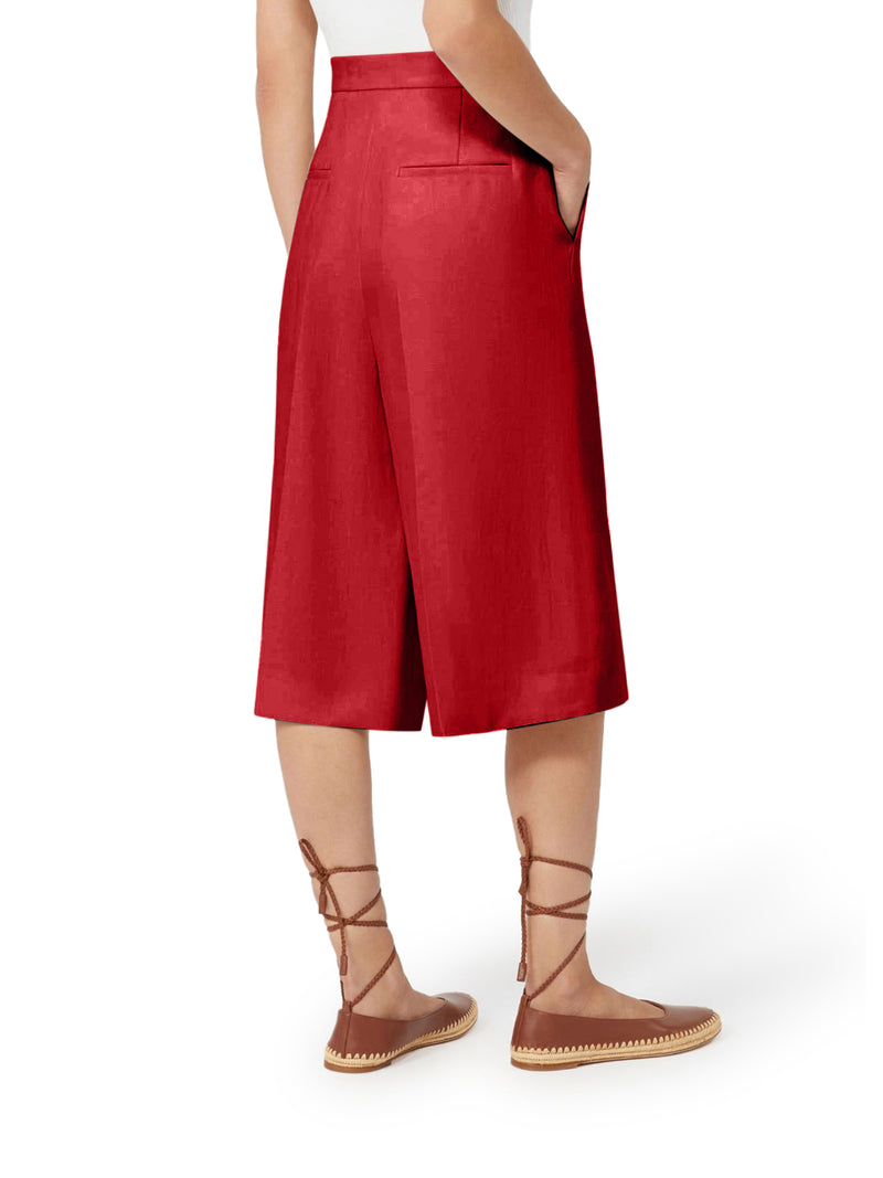Max Mara Women Kaki Linen Bermuda Shorts MAX MARA
