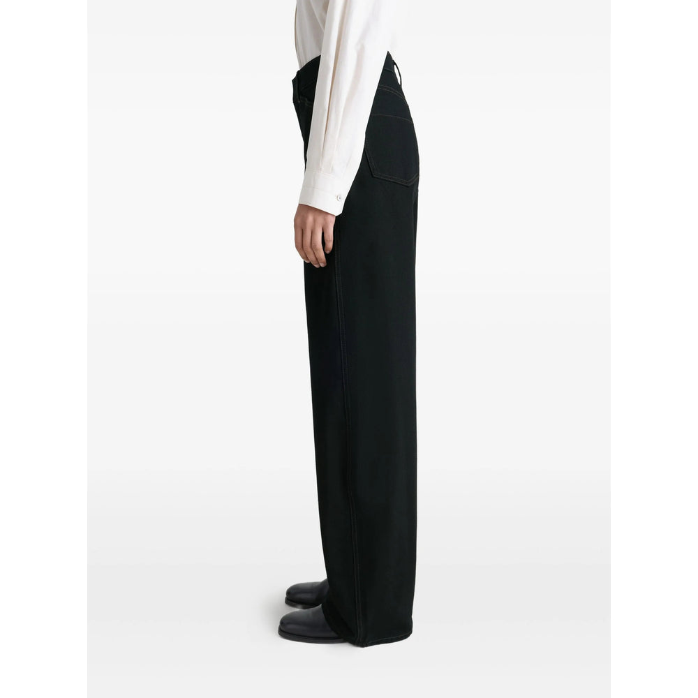 Lemaire Black Denim - Wide-Leg Jeans Women LEMAIRE