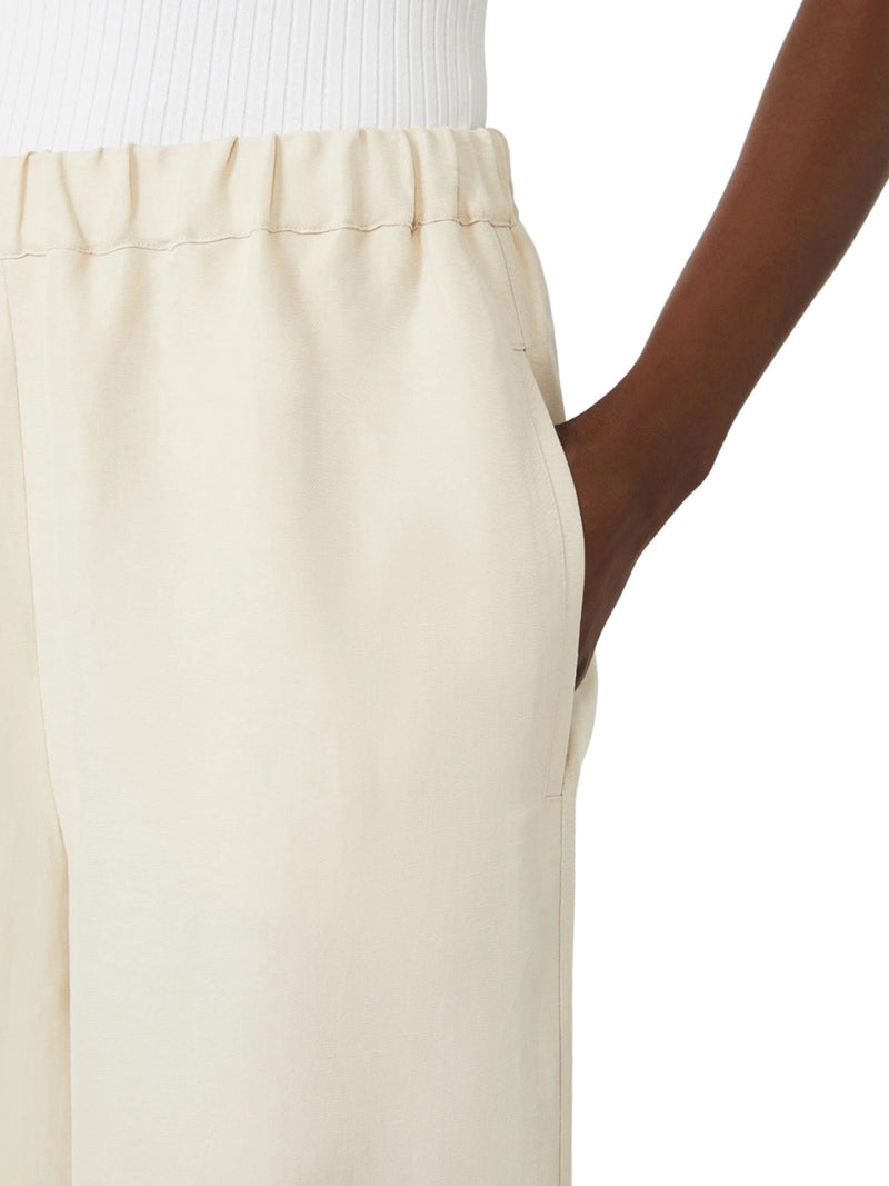 Max Mara Women Linen And Silk Trousers MAX MARA