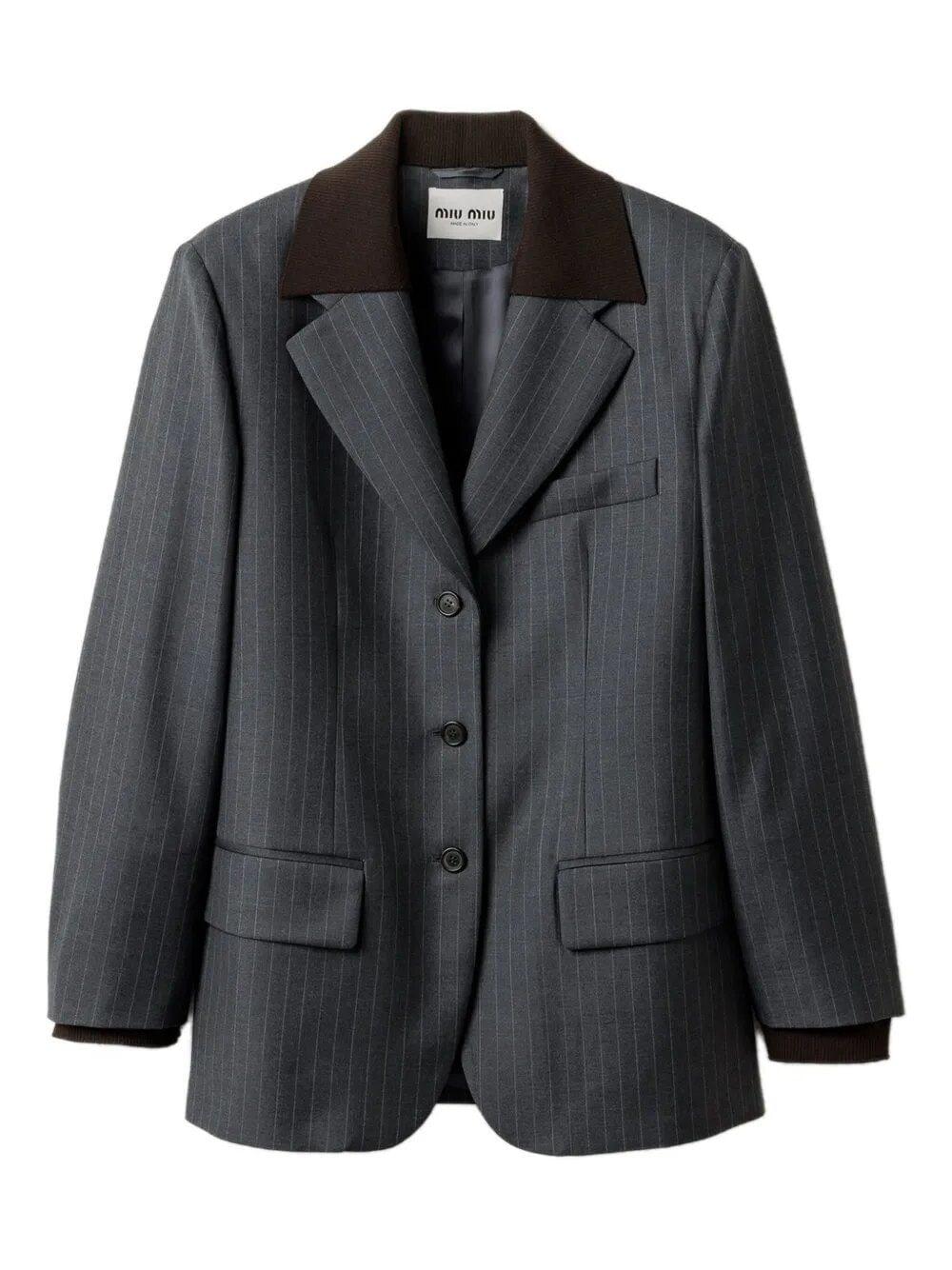 Miu Miu Women Tailored Single-Breasted Blazer MIU MIU