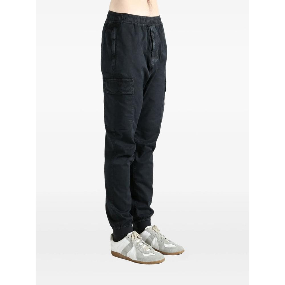 Stone Island Black Trousers - Regular & Straight-Leg Trousers Men STONE ISLAND