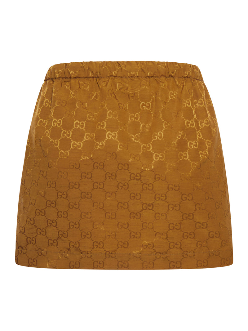 Gucci Women Gg Jacquard Mini Skirt GUCCI