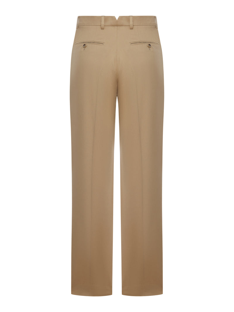 Ami Paris Men Tailored Cotton Trousers With Pences AMI PARIS