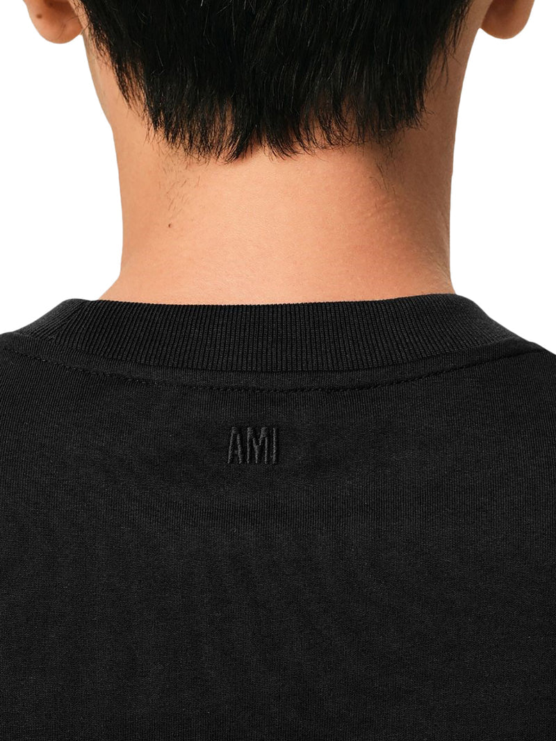 Ami Paris Men Ami De Coeur T-Shirt In Organic Cotton Jersey AMI PARIS