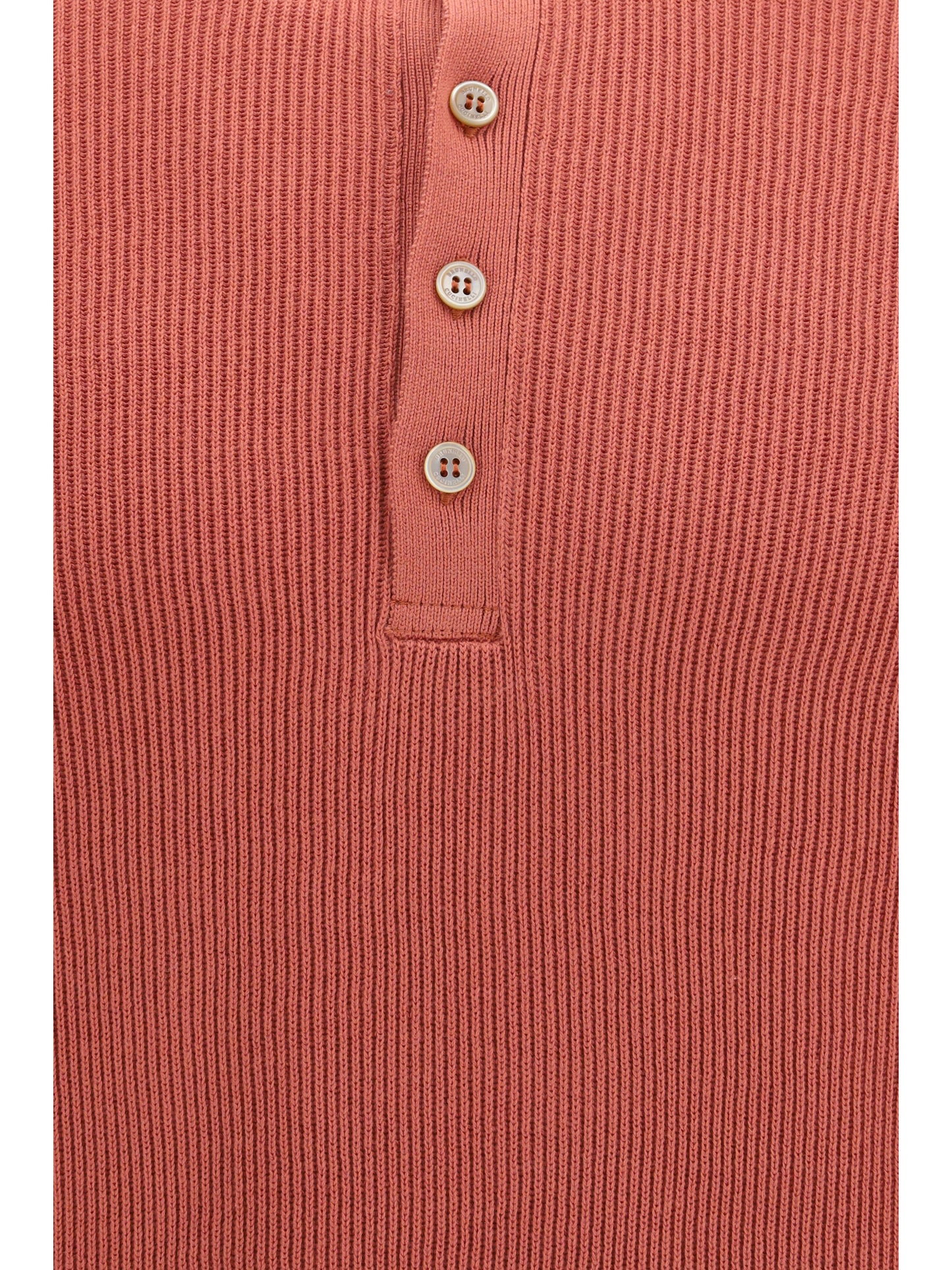 Brunello Cucinelli Men Short-Sleeve Polo With Buttons BRUNELLO CUCINELLI