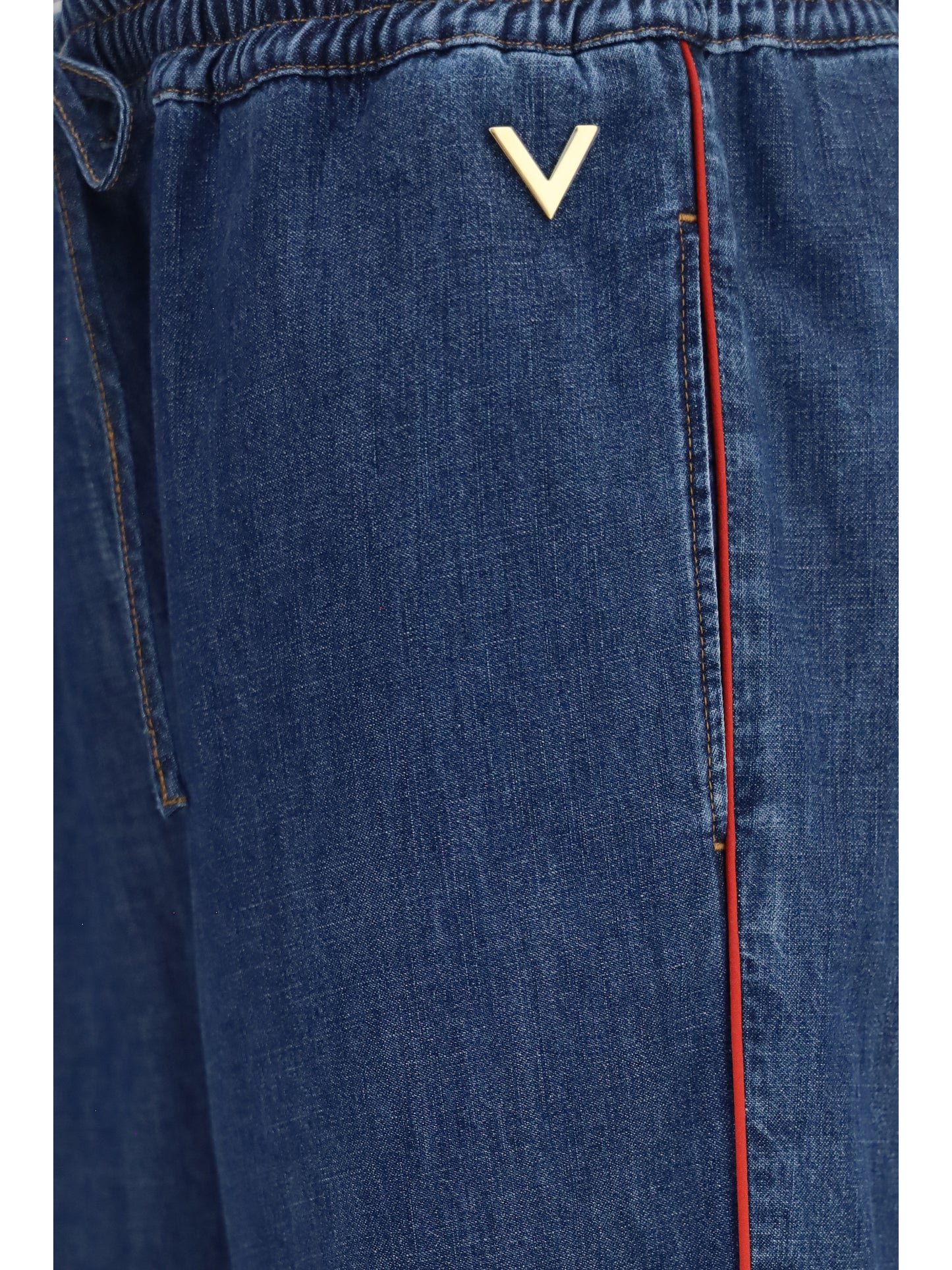 Valentino Women Lightweight Wide-Leg Denim Pants VALENTINO