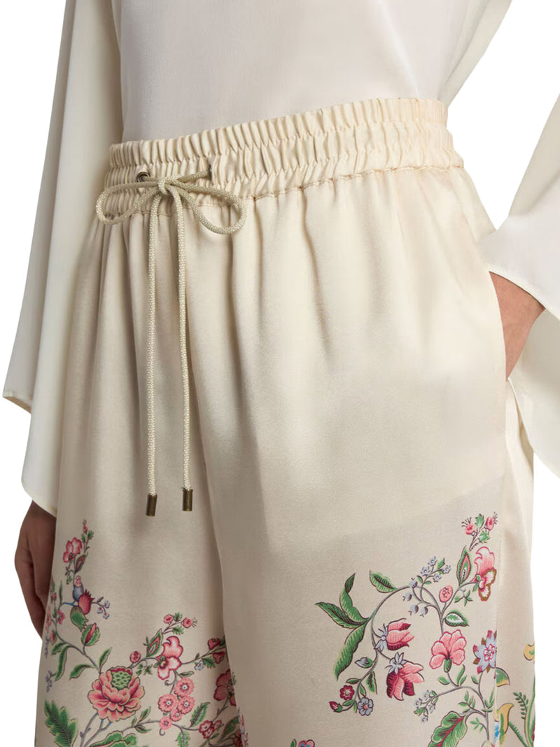 Etro Women Wide-Leg Trousers With Placed Flora And Fauna Print ETRO
