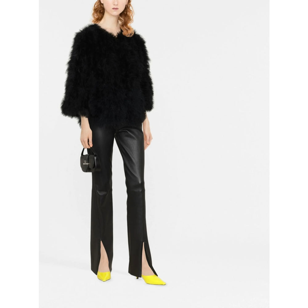 Yves Salomon Black Jackets - Faux Fur & Shearling Jackets Women YVES SALOMON