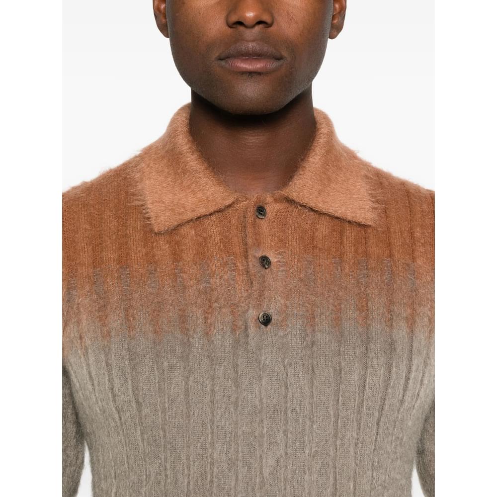 Fendi Men Polo With Mohair Finish FENDI
