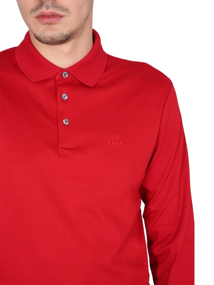 Boss Men Polo With Logo Embroidery BOSS