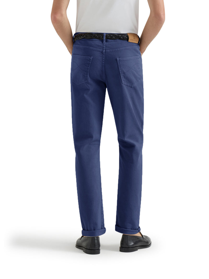 Brunello Cucinelli Men Five-Pocket Garment-Dyed Denim Trousers BRUNELLO CUCINELLI