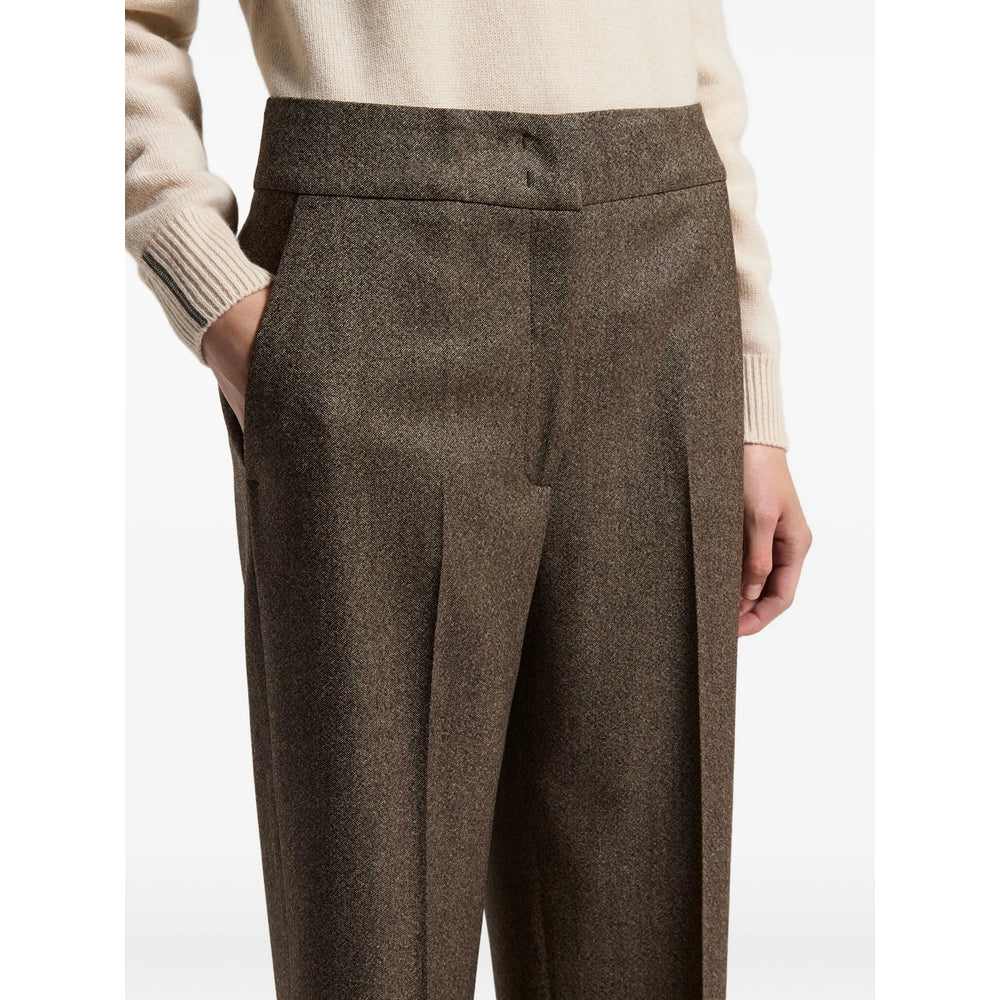 Peserico Brown Trousers - Tailored Trousers Women PESERICO