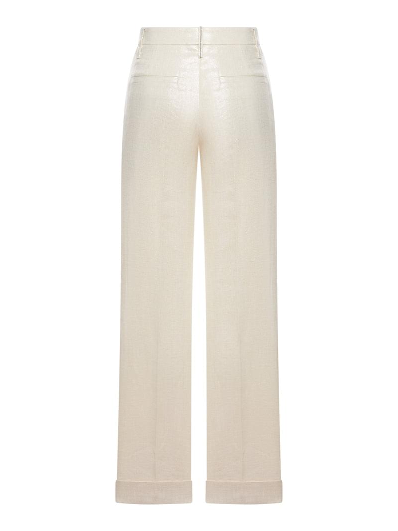 Brunello Cucinelli Women Wide-Leg Tailored Linen Trousers BRUNELLO CUCINELLI