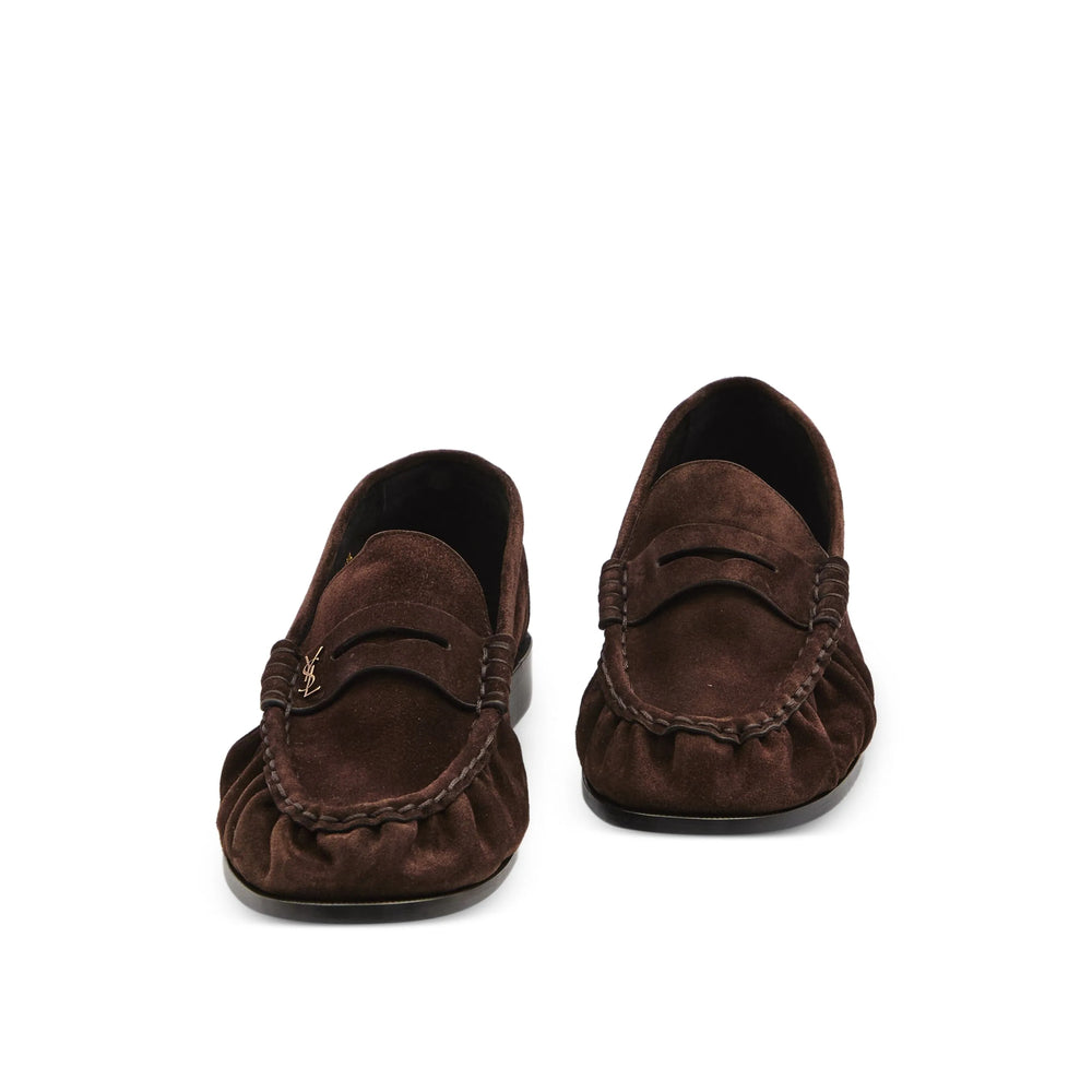 Saint Laurent Brown Loafers Women SAINT LAURENT