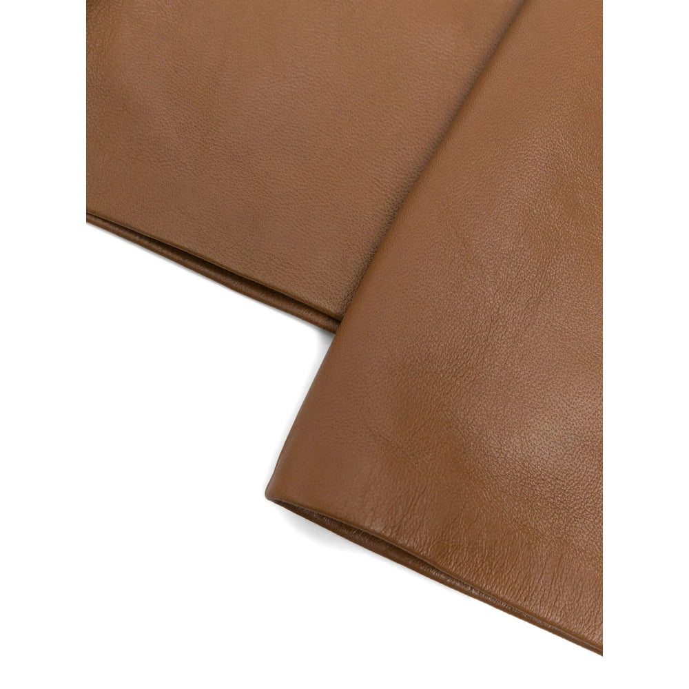 Saint Laurent Brown Gloves Women SAINT LAURENT