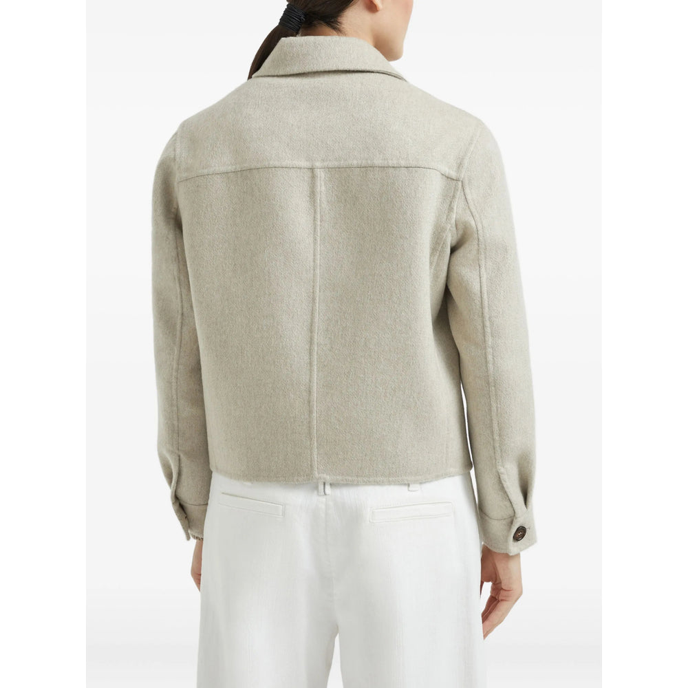 Brunello Cucinelli Neutrals Jackets - Cropped Jackets Women BRUNELLO CUCINELLI