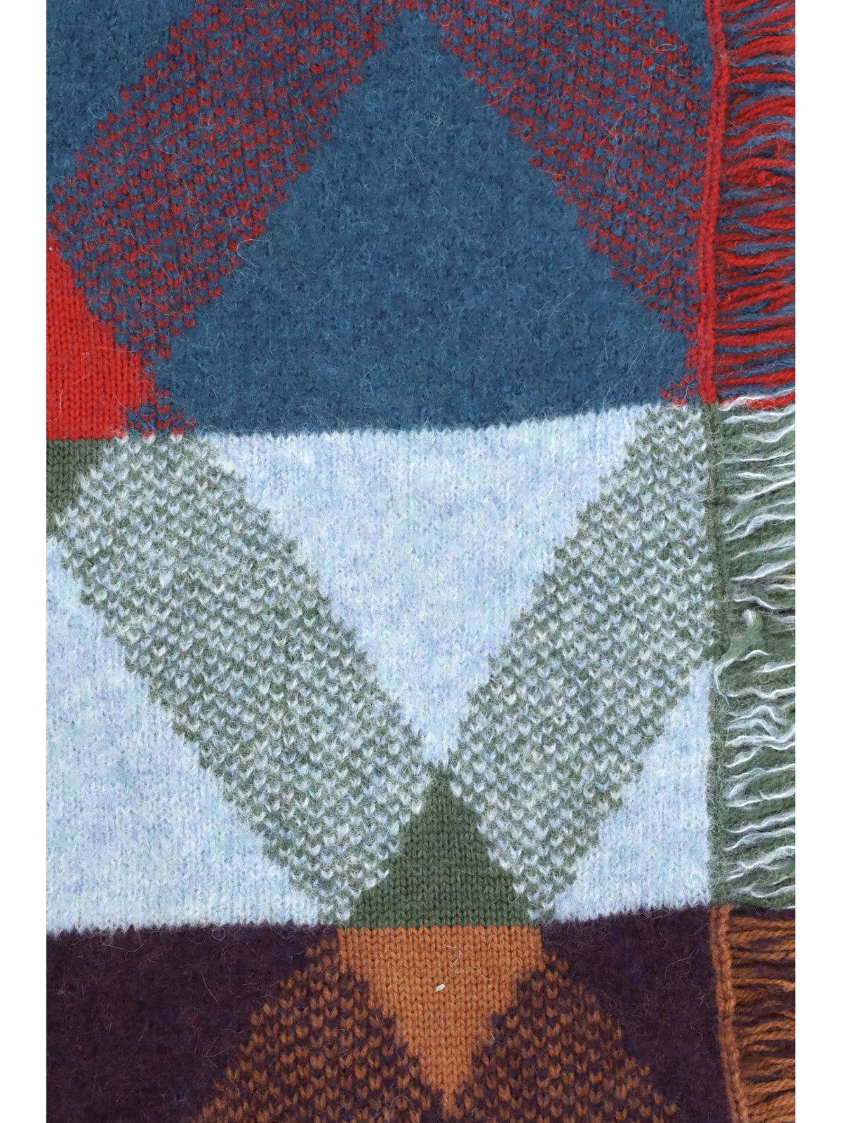 Dries Van Noten Men Mixed Print Fringed Scarf DRIES VAN NOTEN