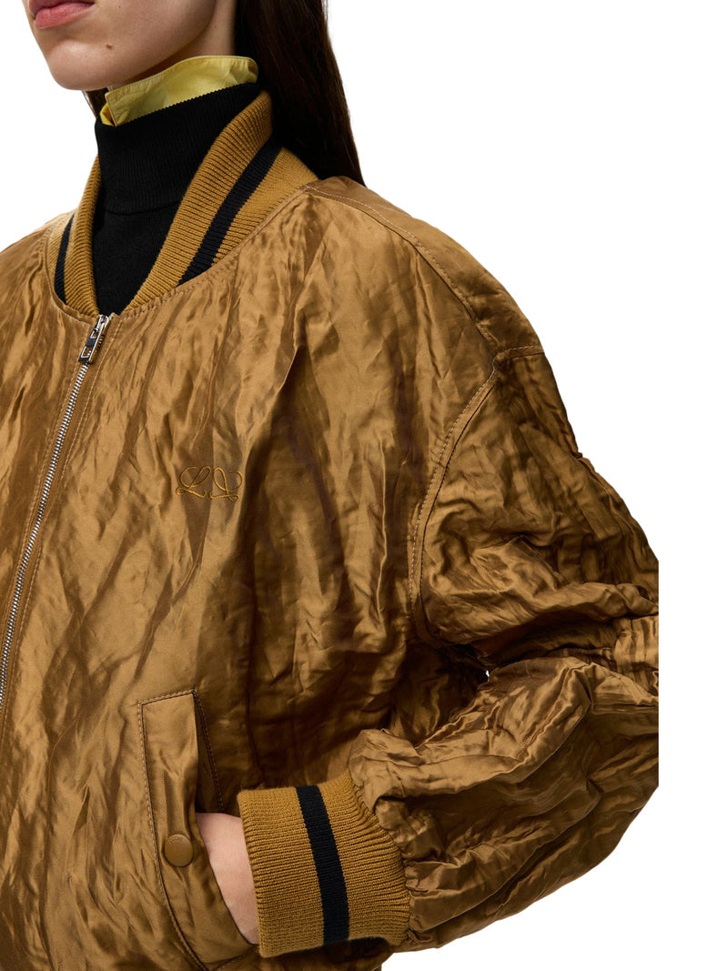 Loewe Women Technical Fabric Bomber Jacket LOEWE