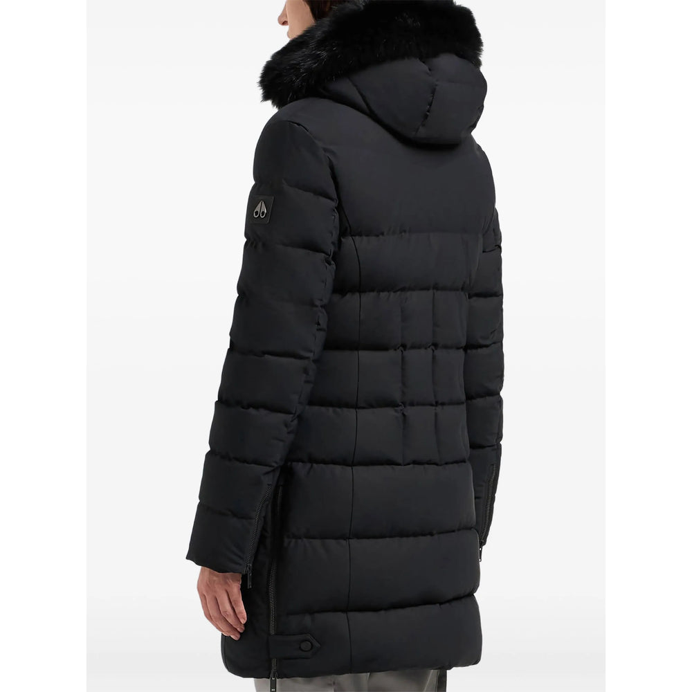 Moose Knuckles Black Coats - Single Breasted Coats Women MOOSE KNUCKLES