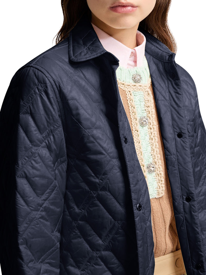 Moncler Women Diamond Quilted Padded Shirt Jacket MONCLER