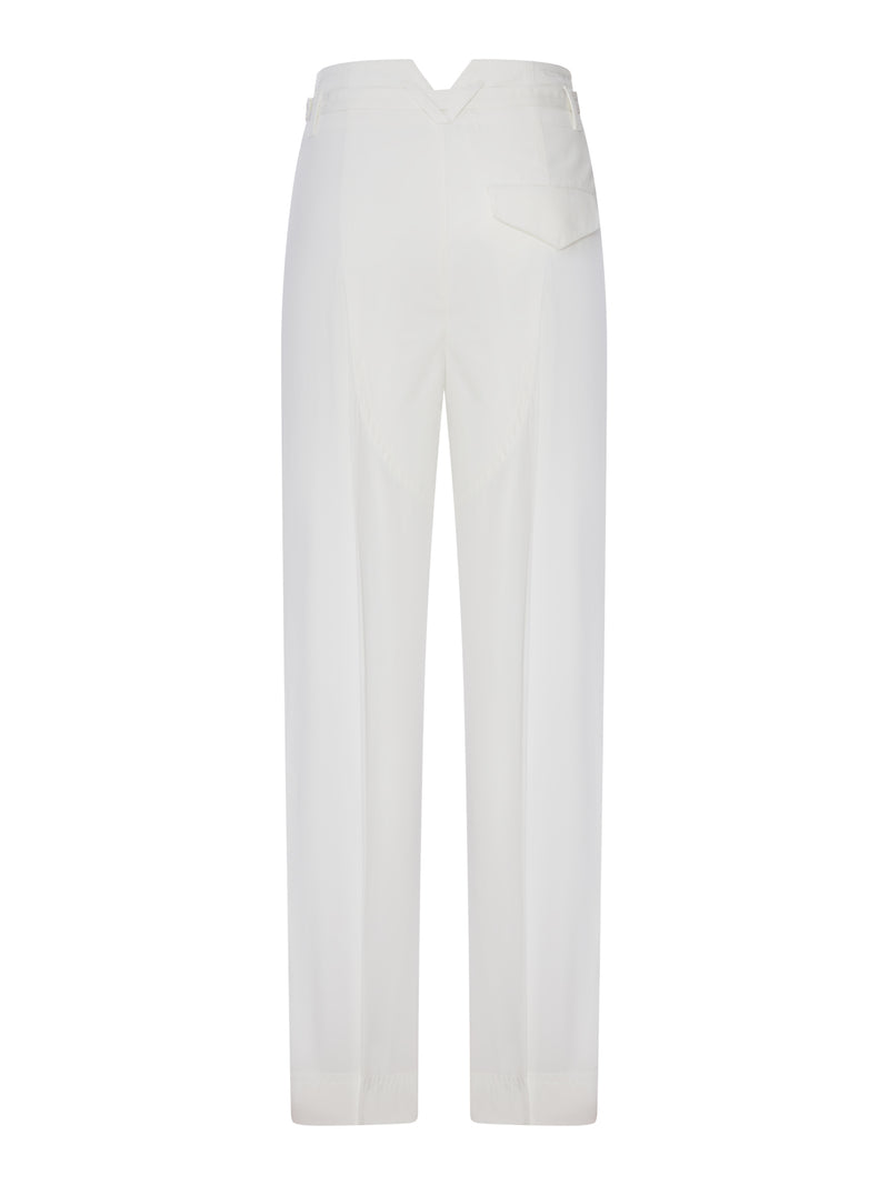 Bottega Veneta Women Straight-Leg Tailored Cotton Trousers BOTTEGA VENETA