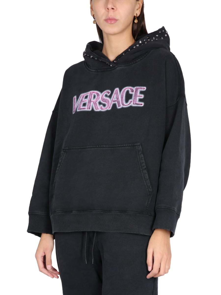 Versace Women Sweatshirt With Studs VERSACE