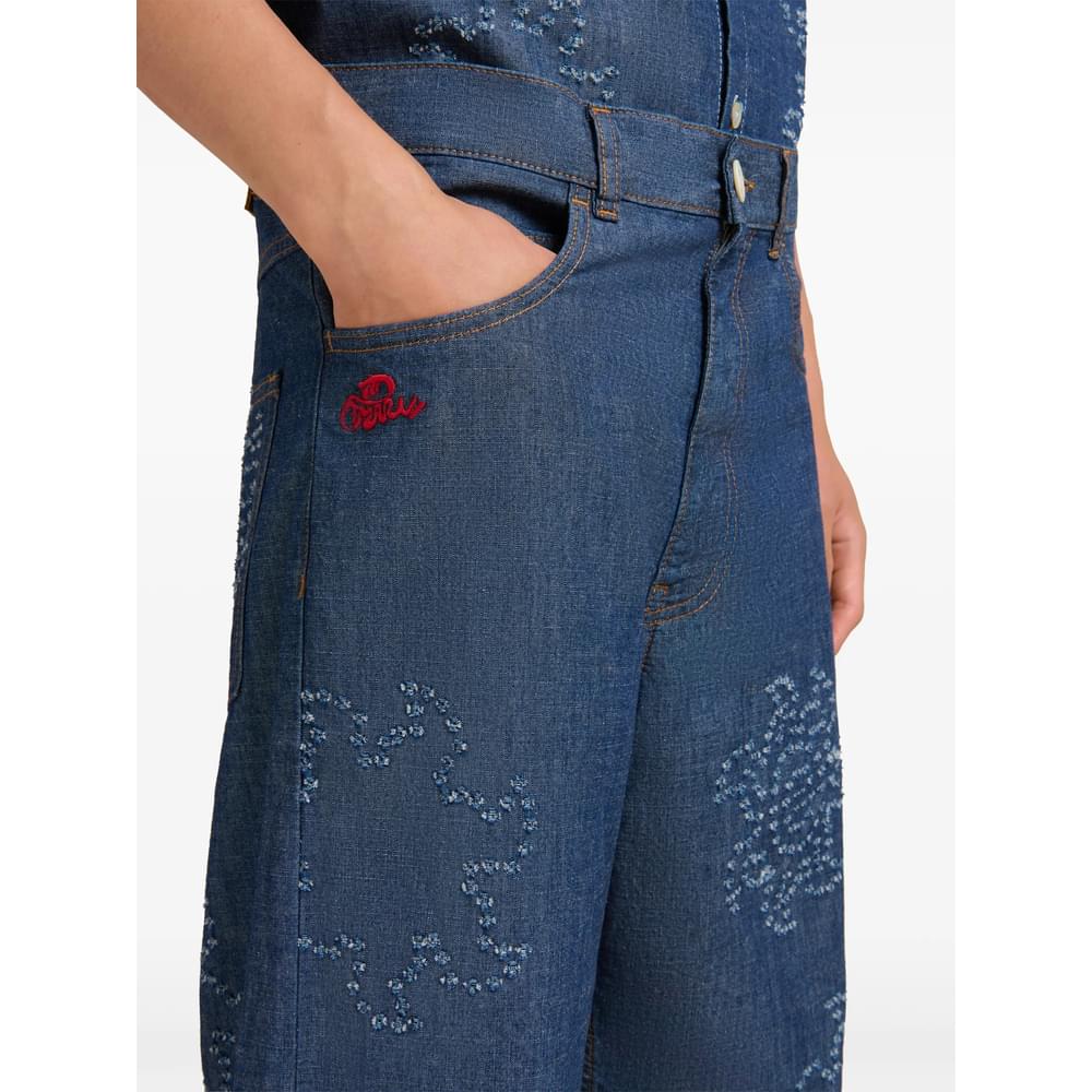 Marni Blue Denim - Wide-Leg Jeans Men MARNI