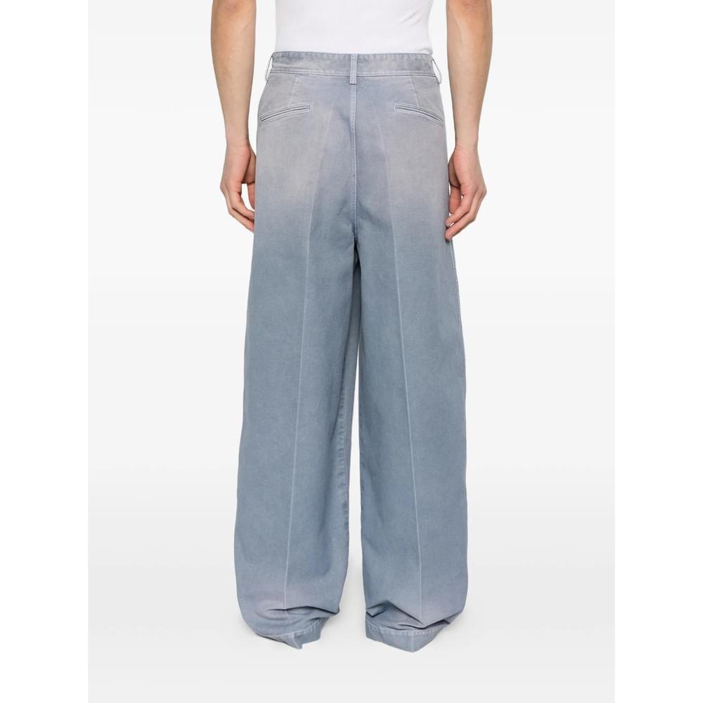 Marni Blue Trousers - Wide-Leg Trousers Men MARNI