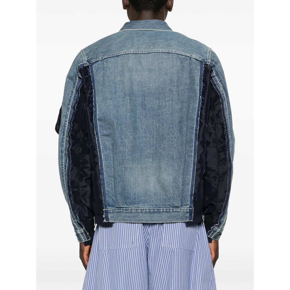 Sacai Blue Jackets - Denim Jackets Men SACAI