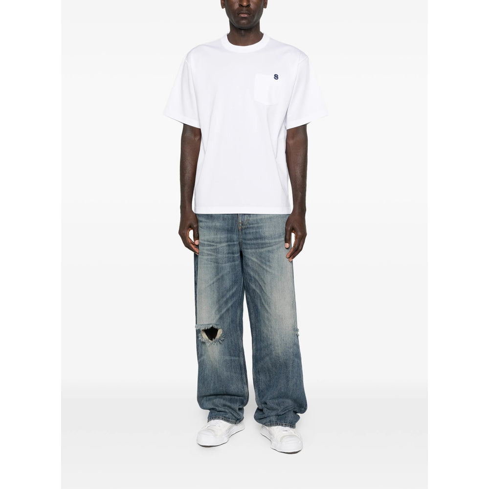 Sacai White T-Shirts & Vests - T-Shirts Men SACAI