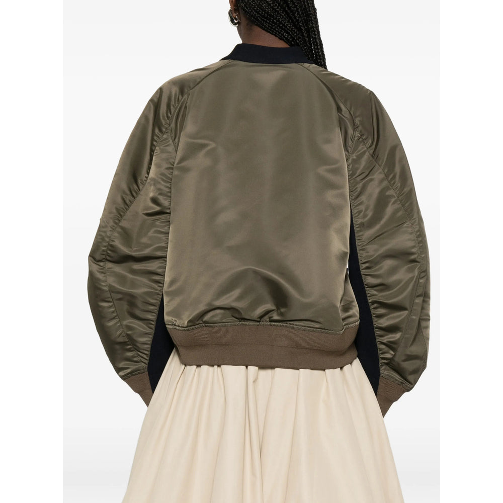 Sacai Green Knitwear - Cardigans Women SACAI