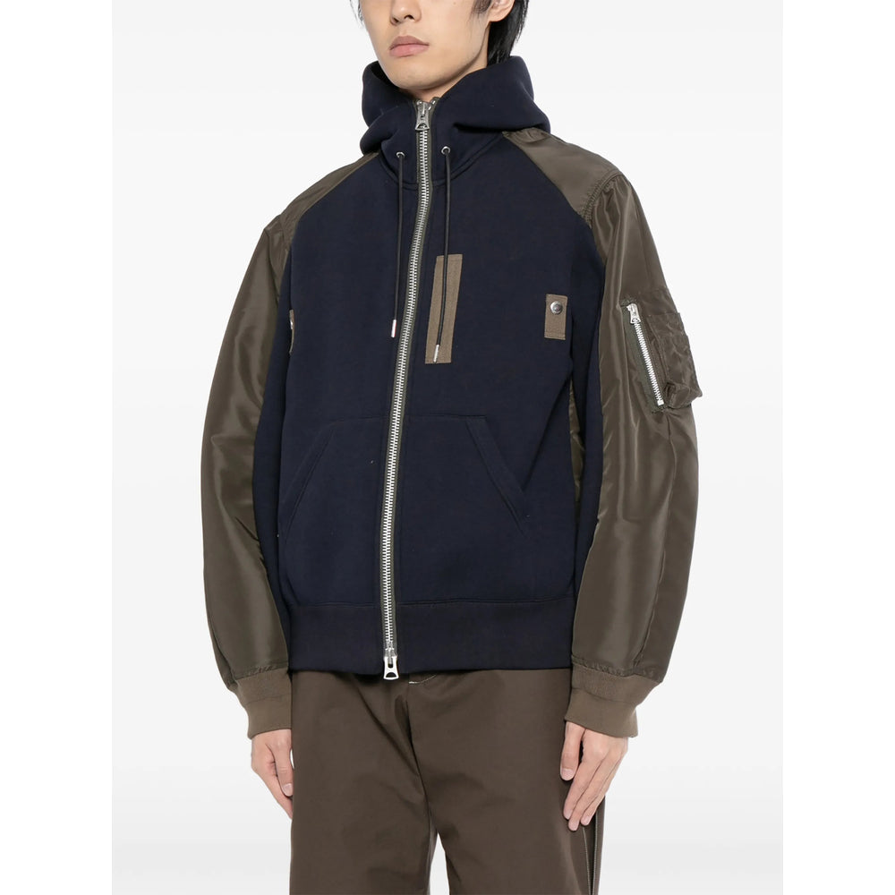 Sacai Blue Jackets - Hooded Jackets Men Men SACAI
