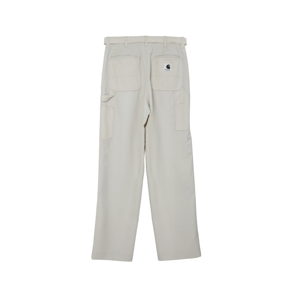 Sacai X Carhartt Neutrals Trousers - Regular & Straight-Leg Trousers Men Sacai X Carhartt