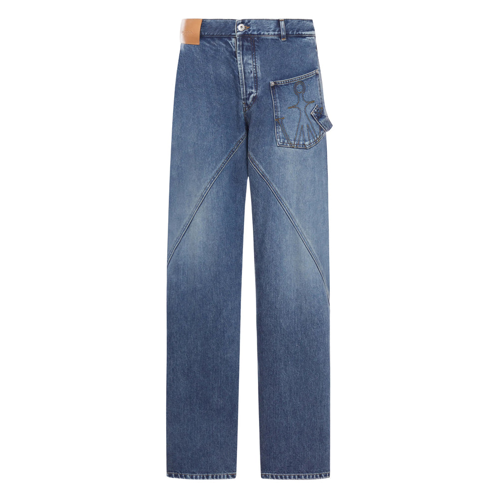 Jw Anderson Blue Denim - Wide-Leg Jeans Men J.W. ANDERSON