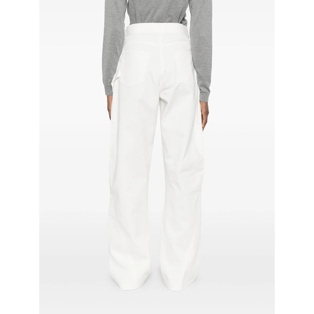 Jw Anderson White Denim - Wide-Leg Jeans Women J.W. ANDERSON