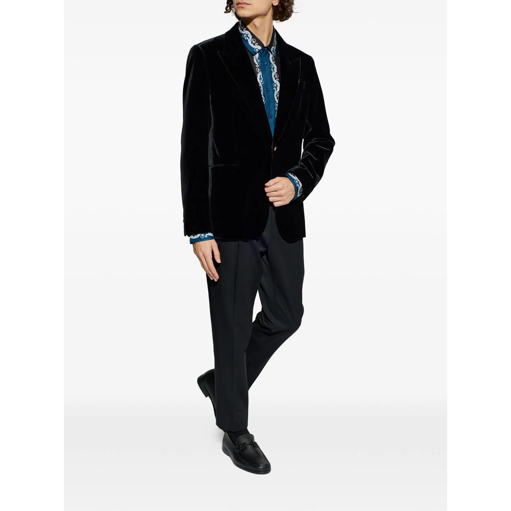 Versace Blue Shirts Men VERSACE
