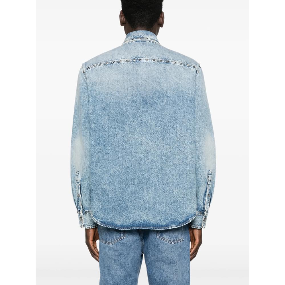 Versace Blue Shirts Men VERSACE