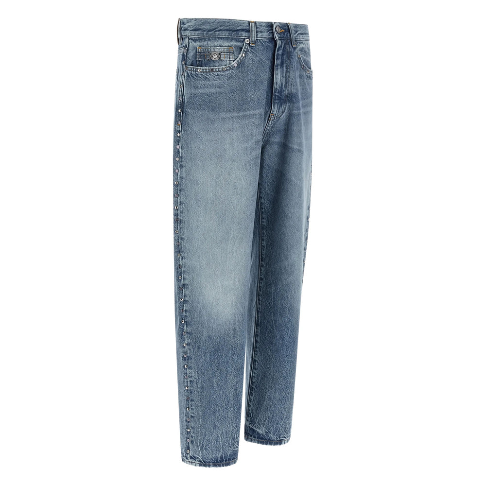 Versace Blue Denim - Regular & Straight-Leg Jeans Men VERSACE