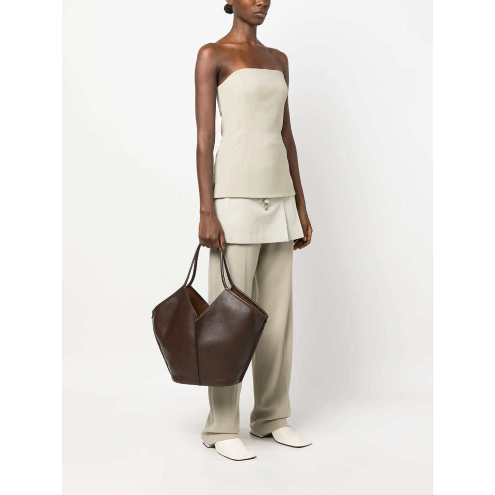 Hereu Brown Tote Bags Women HEREU