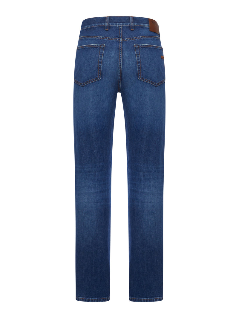 Zegna Men Vintage Stretch Denim Jeans ZEGNA