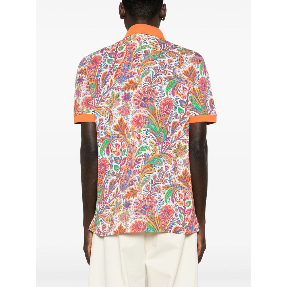 Etro Orange Polo Shirts Men ETRO