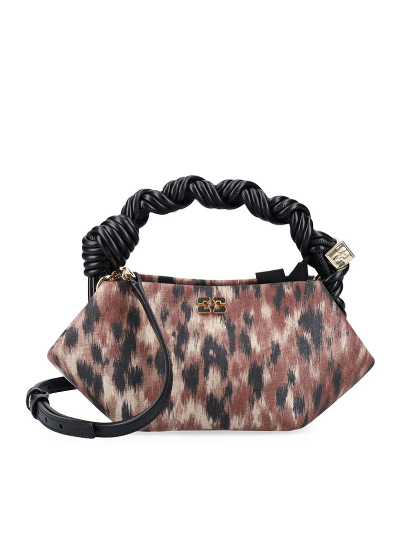 Ganni Women Mini Shoulder Bag In Blue Taffeta GANNI