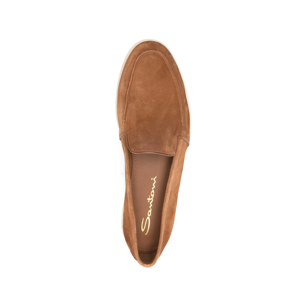 Santoni Brown Loafers Women SANTONI