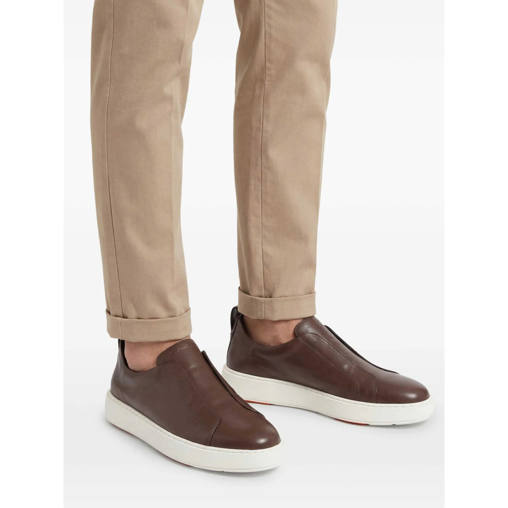 Santoni Brown Trainers - Low-Tops Men SANTONI