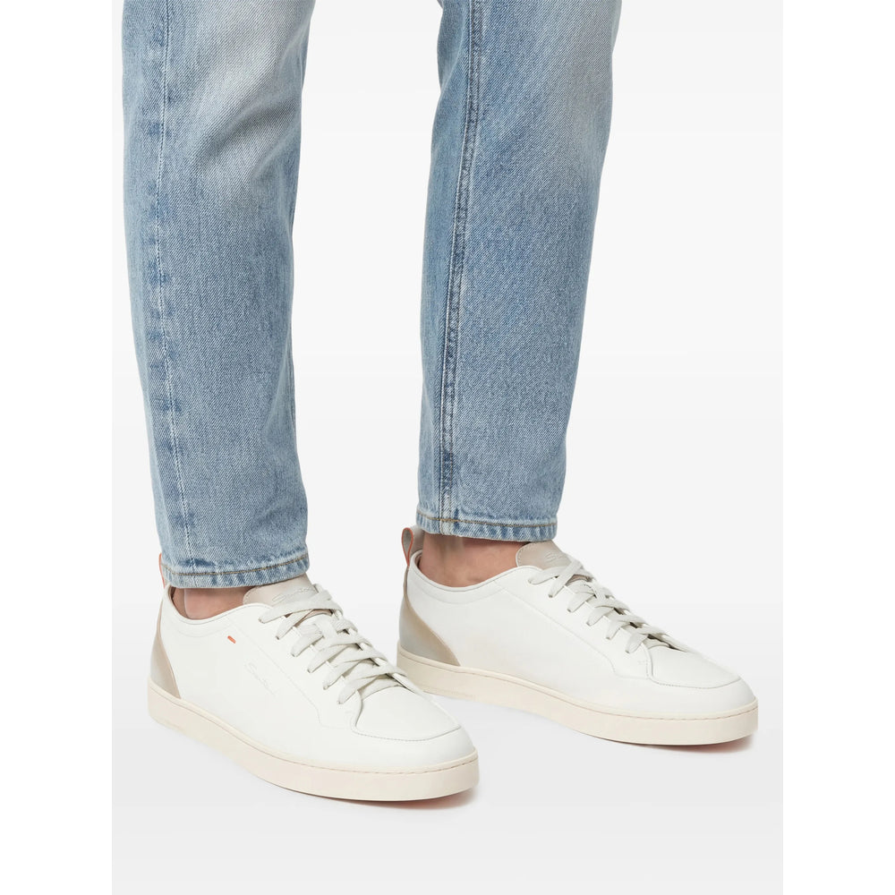 Santoni White Trainers - Low-Tops Men SANTONI