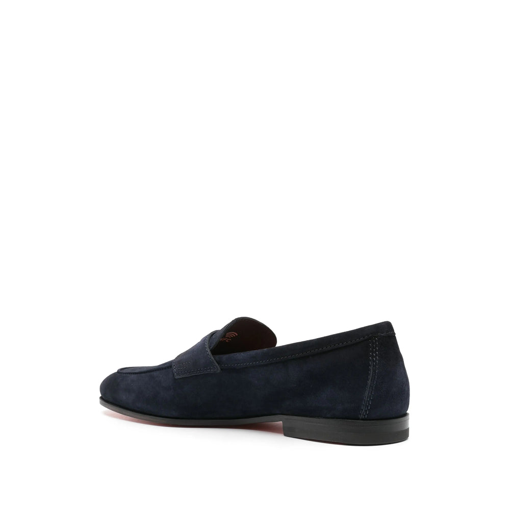 Santoni Blue Loafers Men SANTONI