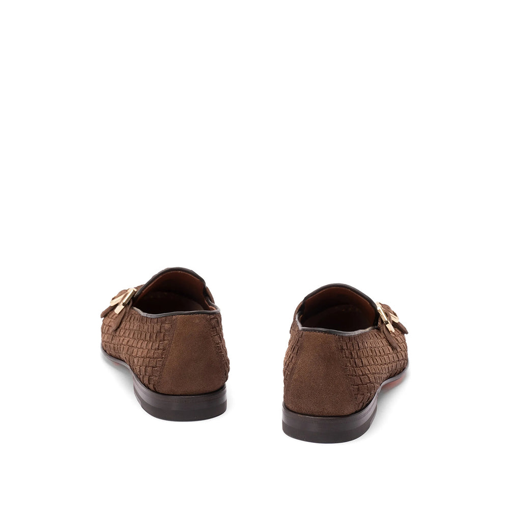 Santoni Brown Loafers Men SANTONI