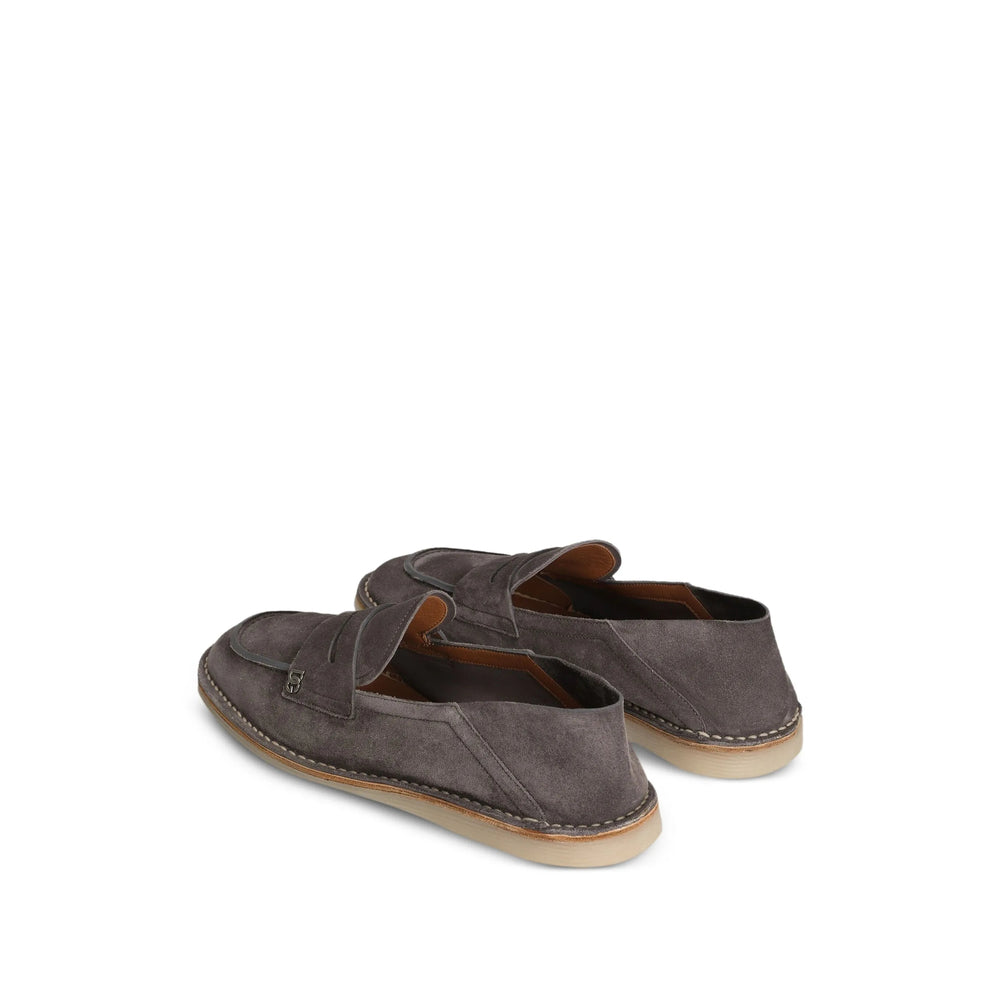 Dolce & Gabbana Grey Loafers Men DOLCE & GABBANA