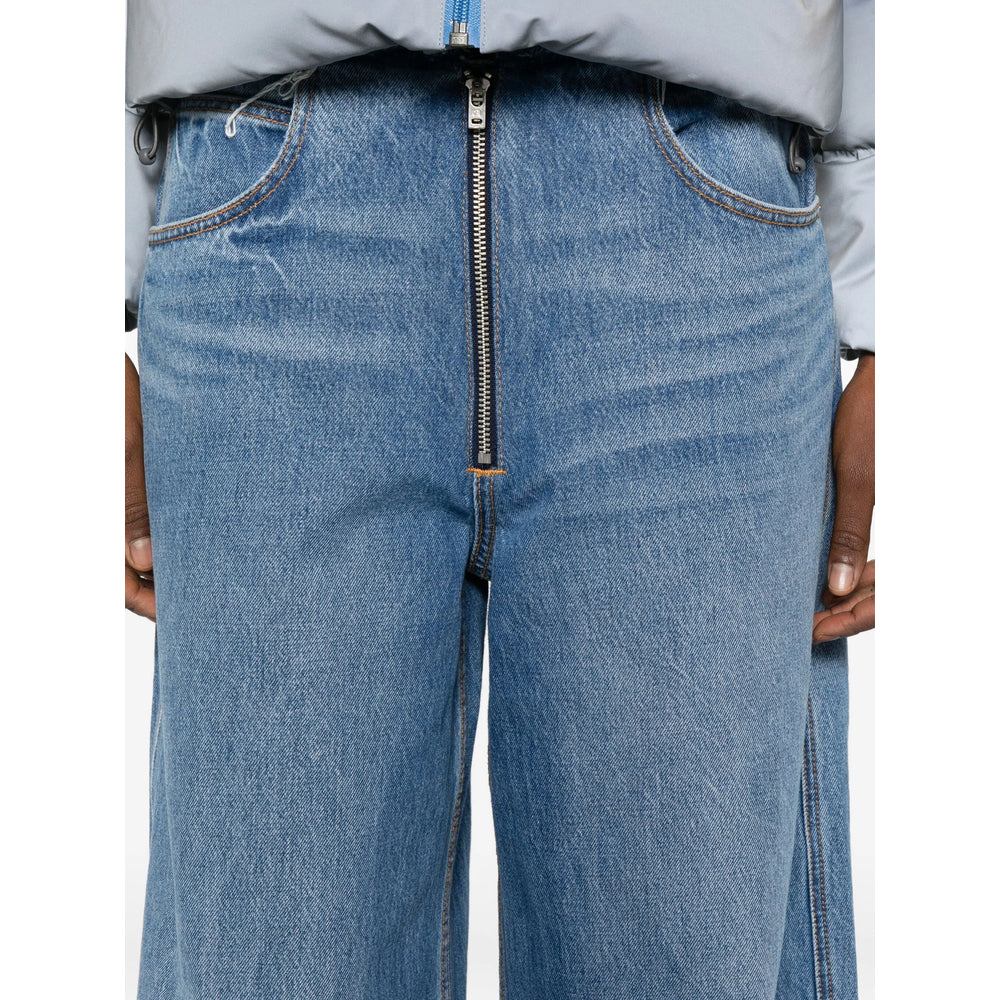 Alexander Wang Blue Denim - Wide-Leg Jeans Women ALEXANDER WANG