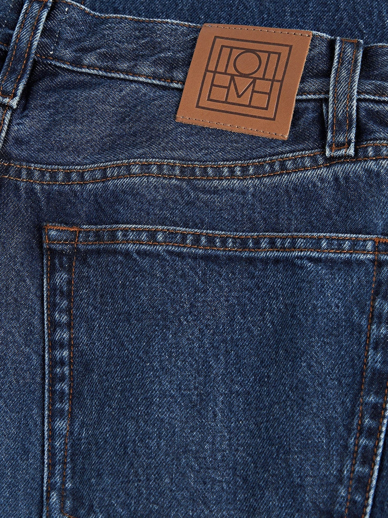 Toteme Women Classic Cut Denim Full Length Dark Blue TOTEME